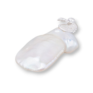 Colgantes de Plata 925 con Circonitas y Perlas de Río (YNG) 10-11gr