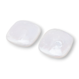 Baroque River Pearls Flat Drops (PQB) 13-14gr 1 Pair