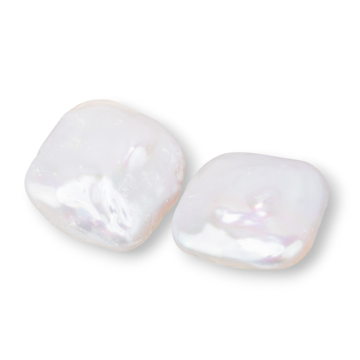 Perle Di Fiume Barocche Gocce Piatte (PQB) 15-16gr 1 Coppia