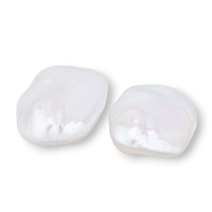 Perlas de Río Barrocas Gotas Planas (PQB) 16-17gr 1 Par