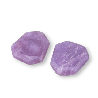 Perles de Pierre Semi-Précieuse 1 Trou 10pcs Améthyste Lavande