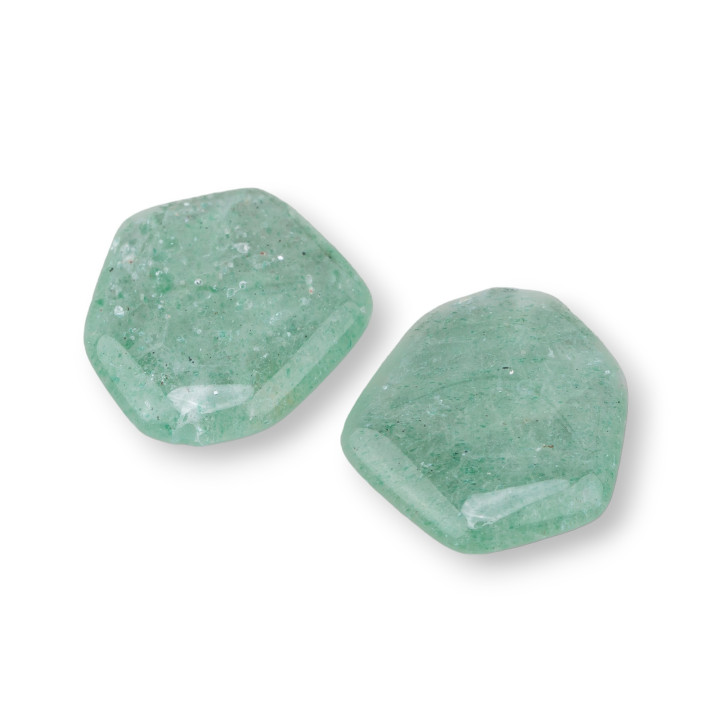 Semi-precious Stone Beads 1 Hole 10pcs Green Aventurine