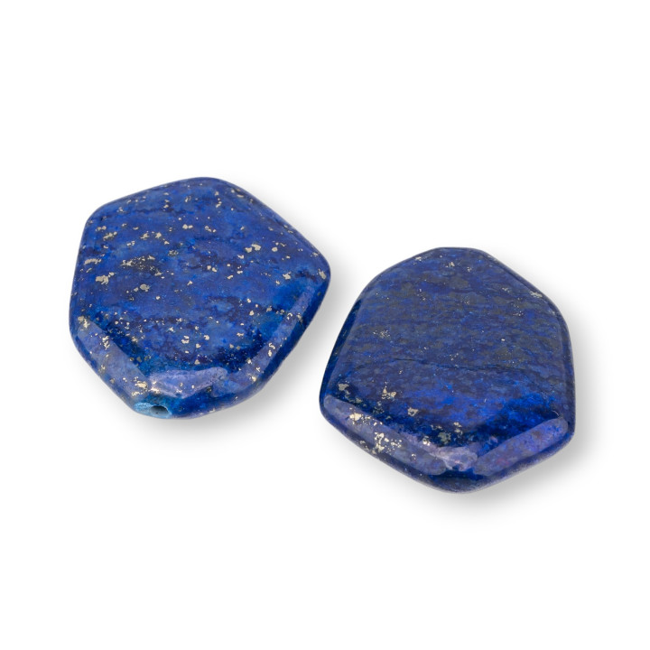 Perles de pierres semi-précieuses 1 trou 10pcs Lapis Lazuli