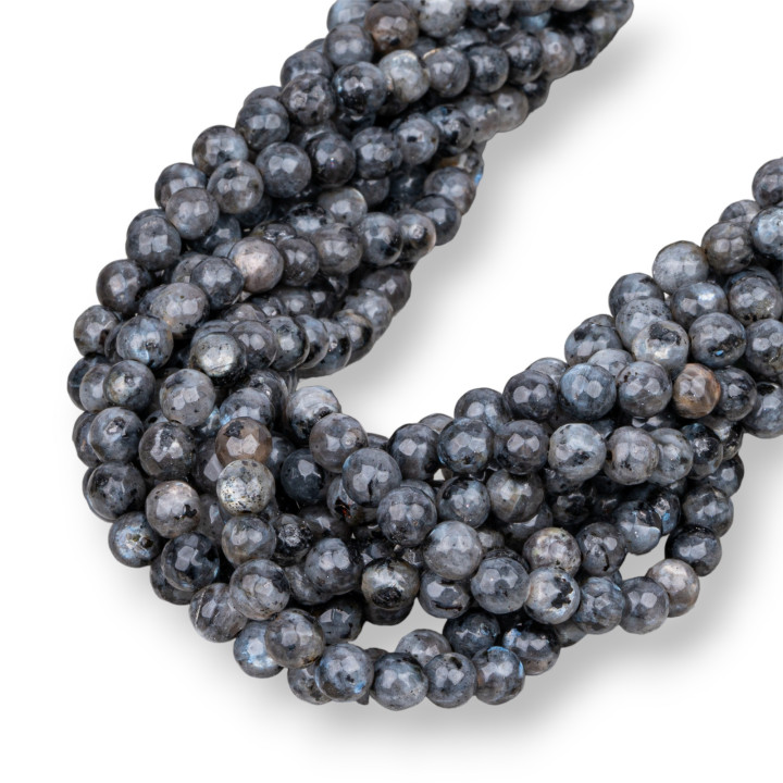 Schwarzer Labradorit Larichit Facettiert 06mm