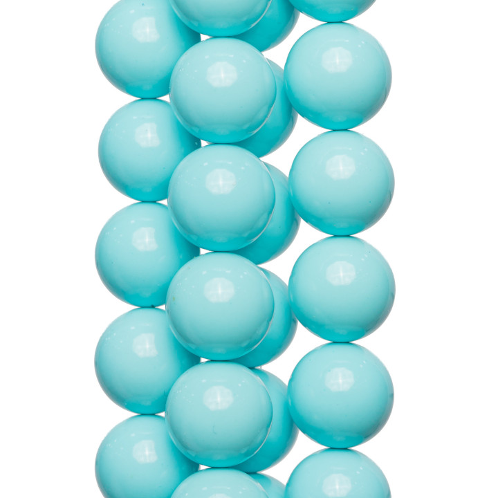 Pasta Liso Redondo Turquesa 16mm