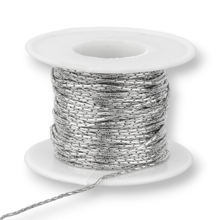 316L Cobra Stahlkette 1,0 mm 20 Meter