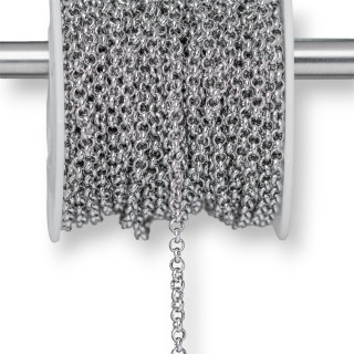 Rolo' Round Steel Chain 4.0mm 10 Meters