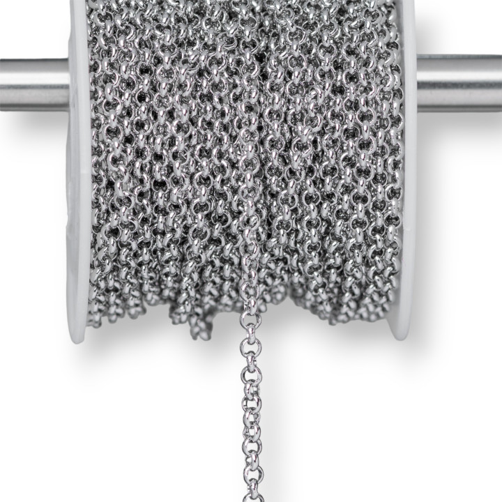 Chaîne Rolo' Ronde En Acier 4,0mm 10 Mètres