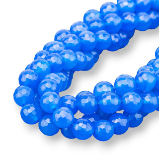 Agata Azul Celeste Facetada 10mm