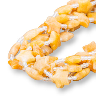 Calcita Estrella Plana Lisa 16mm Intensa