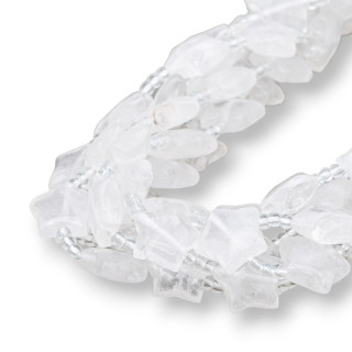 Rock Crystal Smooth Flat Star 16mm