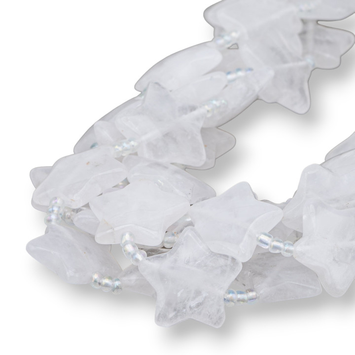 Cristal de Roche Étoile Plate Lisse 20mm