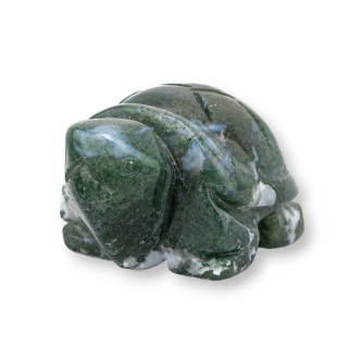 Soprammobile Statua Di Pietre Dure 1,5inch 3,5cm Tartaruga Di Agata Indiana