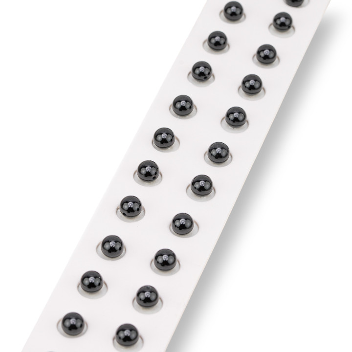 Half Hole Onyx Round Smooth Beads 06mm 24pcs