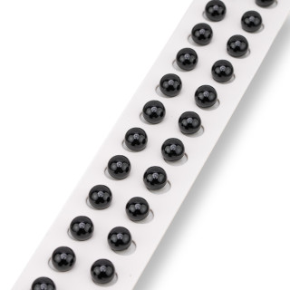 Perline Mezzo Foro Onice Tondo Liscio  8mm 24pz