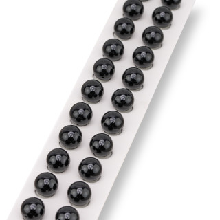 Perles Rondes Onyx Demi Trou Lisse 10mm 24pcs