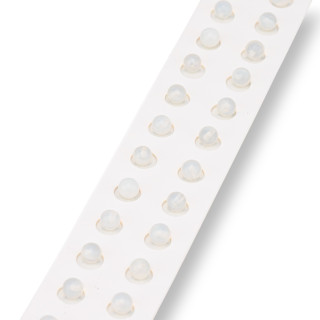 Perline Mezzo Foro Opale Sintetica Tondo Liscio  6mm 24pz