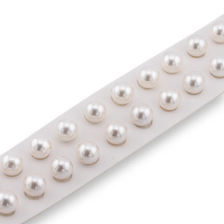 Perline Mezzo Foro Perle Di Maiorca Bianco Tondo Liscio 10mm 24pz