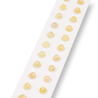 Perline Mezzo Foro Prenite Tondo Liscio  6mm 24pz