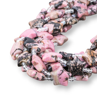 Rodonita Estrella Lisa Plana 16mm