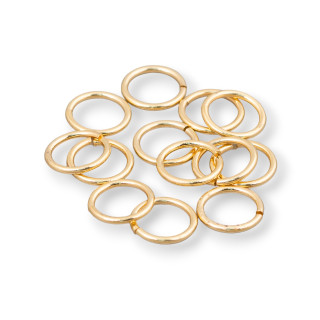 Anillos Abiertos Counterlink Plata 925 10mm Hilo 1mm 5gr Dorado