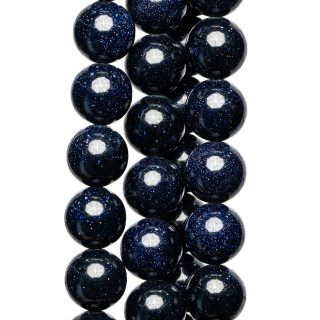 Sonnenstein blau rund glatt 12mm