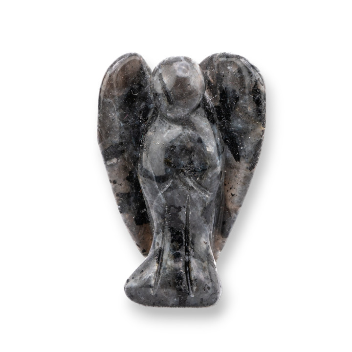 Edelstein-Statue-Ornament, 3,8 cm, 2,5 cm, Labradorit-Engel