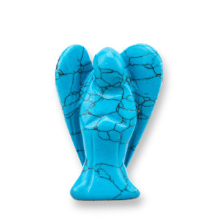 Ornement de statue en pierre semi-précieuse 1,5 pouces 2,5 cm Ange en magnésite