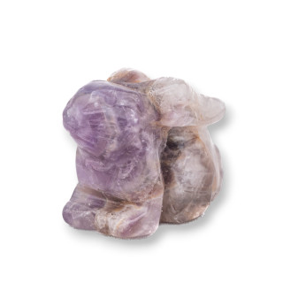 Gemstone Statue Ornament 1.5inch 3.5cm Amethyst Rabbit