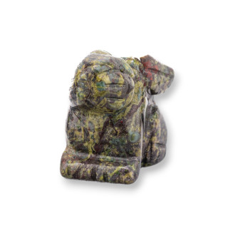 Adorno de estatua de piedras preciosas 1,5 pulgadas 2,5 cm Conejo jaspe