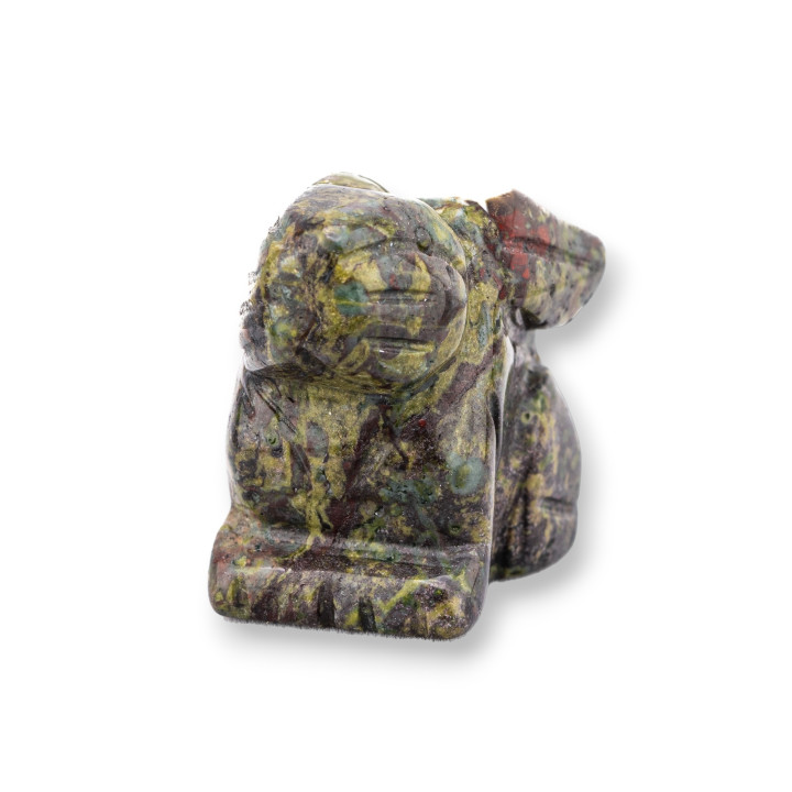 Ornement de statue de pierres précieuses 1,5 pouces 2,5 cm Lapin Jaspe