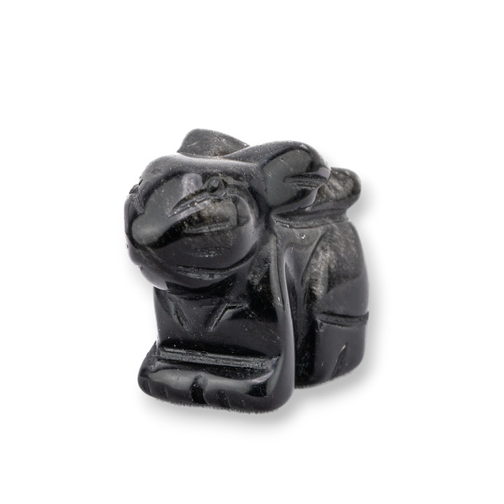 Soprammobile Statua Di Pietre Dure 1,5inch 3,5cm Coniglio Di Onice