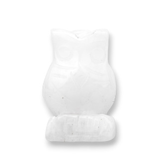 Gemstone Statue Ornament 1.5inch 3.5cm Rock Crystal Owl