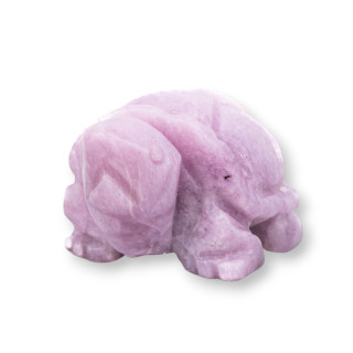 Adorno de estatua de piedras preciosas, tortuga de amatista lavanda de 1,5 pulgadas y 2,5 cm