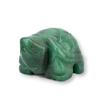 Statue en pierre semi-précieuse, ornement, tortue Aventurine verte, 1.5 pouces, 2.5cm