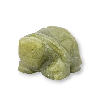 Ornement de statue de pierres précieuses 1,5 pouces 2,5 cm Tortue de jade canadienne