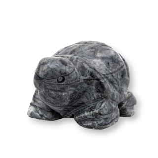 Adorno de estatua de piedra semipreciosa Tortuga de larichita de 1,5 pulgadas y 2,5 cm
