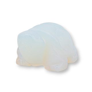 Ornament-Statue aus Halbedelsteinen, 1,5 Zoll, 2,5 cm, Synt-Opal-Schildkröte