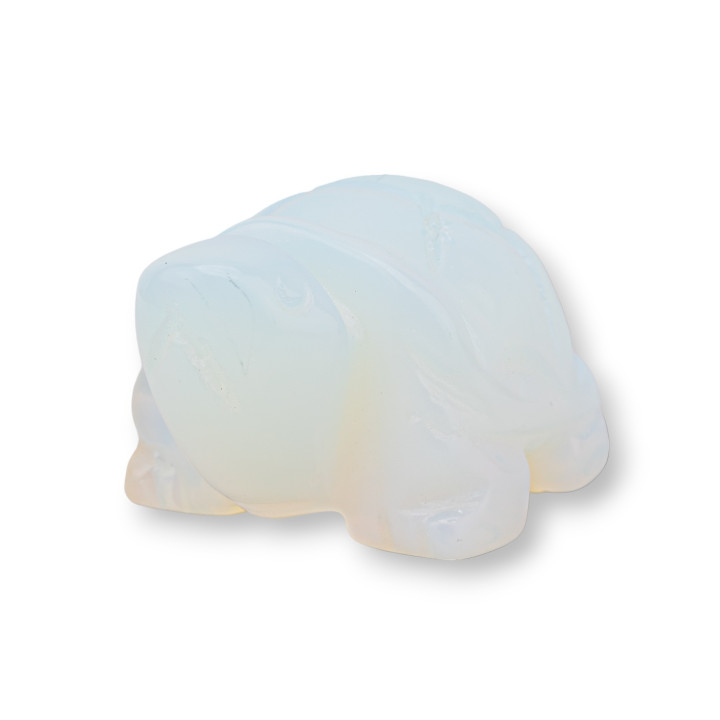 Estatua ornamental de piedras semipreciosas 1,5 pulgadas 2,5 cm tortuga de ópalo sintético