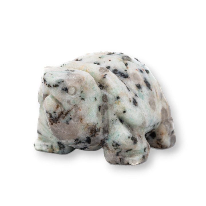 Estatua ornamental de piedras semipreciosas Tortuga de obsidiana de 1,5 pulgadas y 2,5 cm