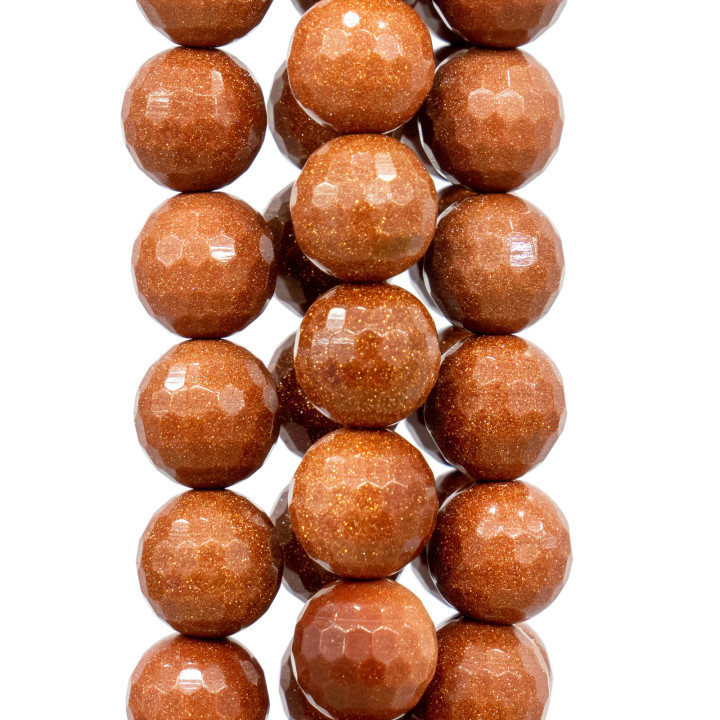 Pietra Del Sole Gold Perlina Tonda Sfaccettata 20mm 64fc