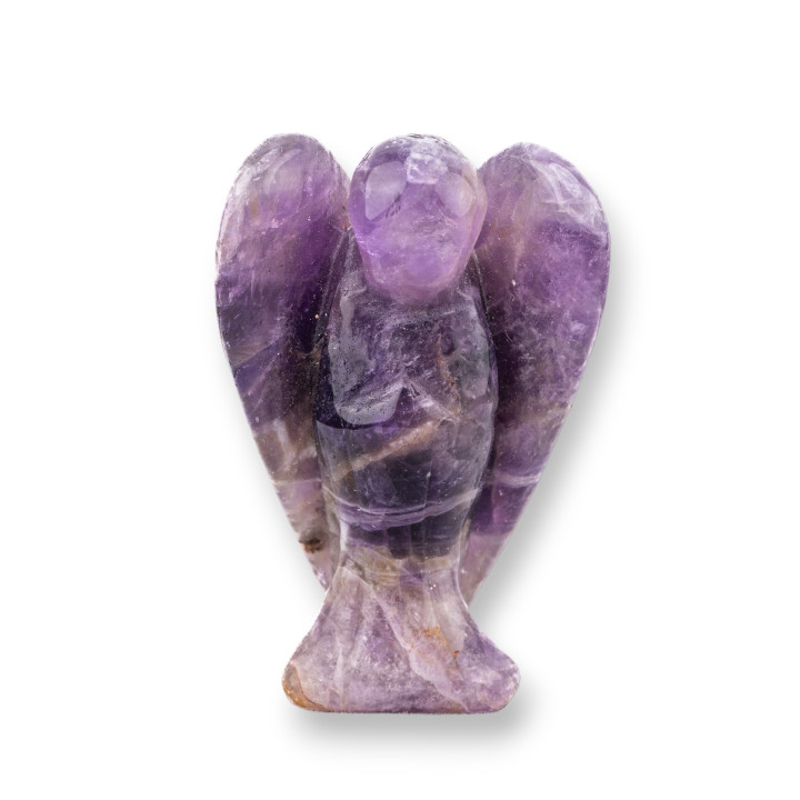 Edelstein-Statue-Ornament, 5 cm, Amethyst-Engel
