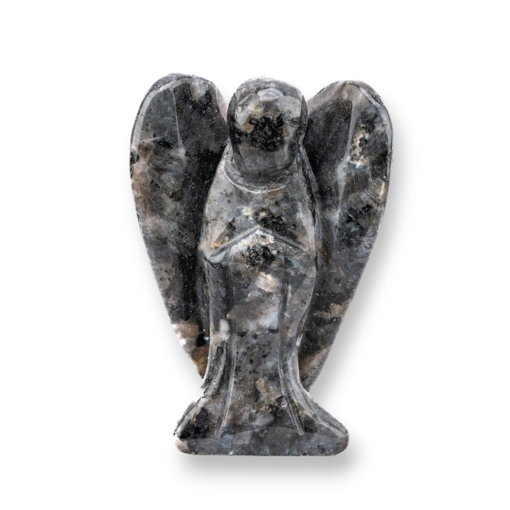 Semiprecious Stone Statue Ornament 2inch 5cm Larichite Angel
