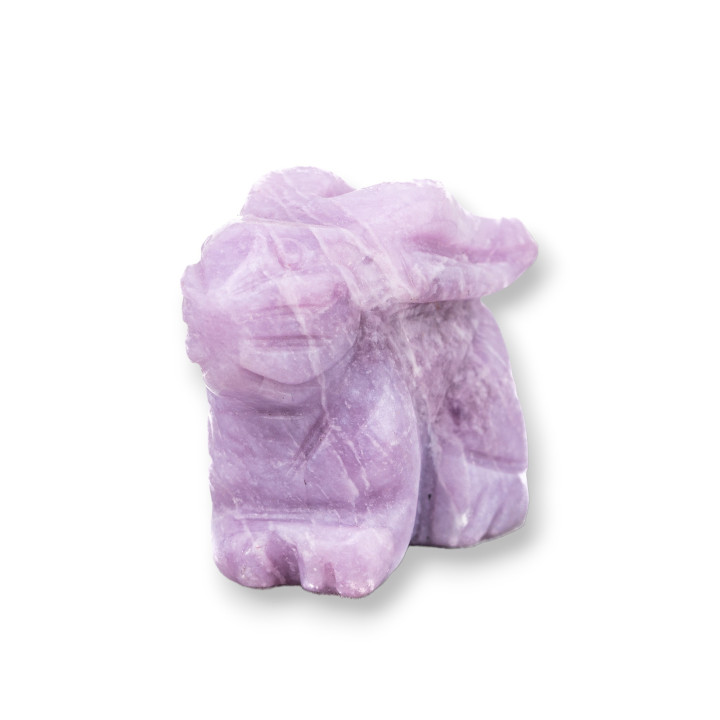 Gemstone Statue Ornament 1.5inch 3.5cm Lavender Amethyst Rabbit