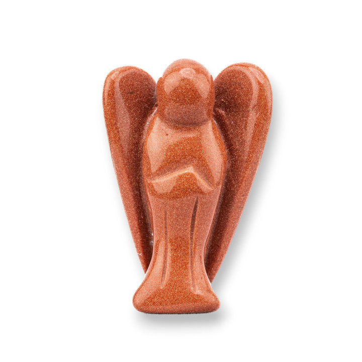 Statue de pierres précieuses ornement 2 pouces 5 cm ange en pierre de sable