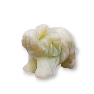 Gemstone Statue Ornament 2inch 5cm New Jade Elephant