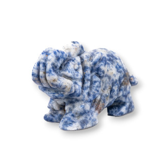 Soprammobile Statua Di Pietre Dure 2inch 5cm Elefante Di Sodalite