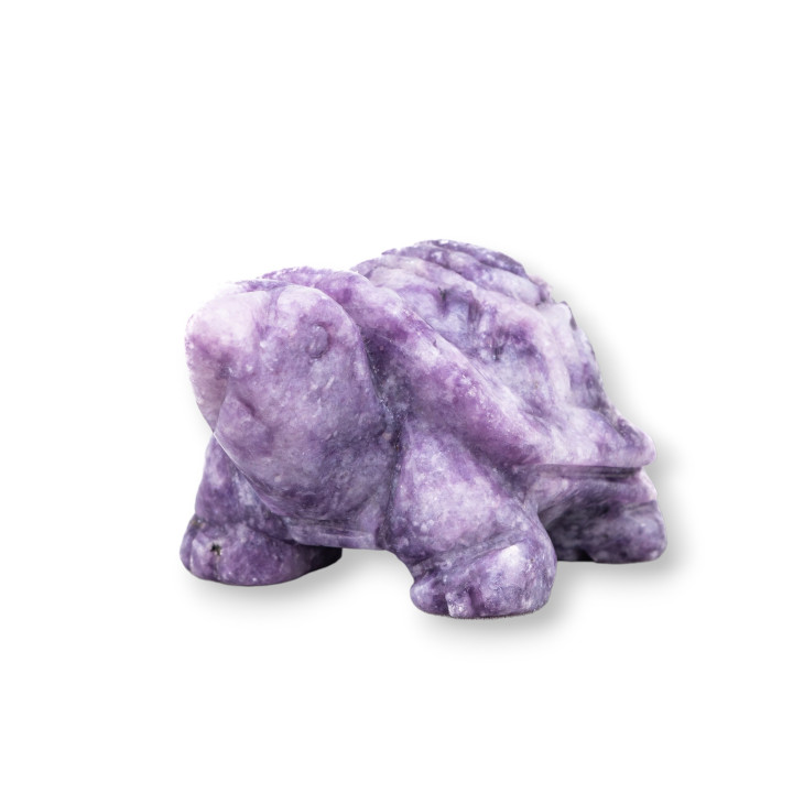 Gemstone Statue Ornament 2inch 5cm Amethyst Turtle