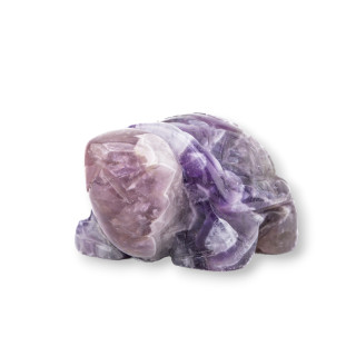 Adorno de estatua de piedras preciosas, tortuga de amatista de 2 pulgadas y 5 cm