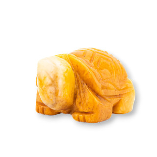 Statue aus Halbedelstein, 5,1 cm, Calcit-Schildkröte